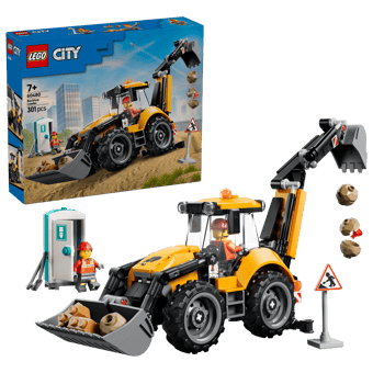 《狂樂玩具屋》 LEGO 《狂樂玩具屋》 LEGO 60480 City-黃色反鏟裝載機(4)-細節圖2