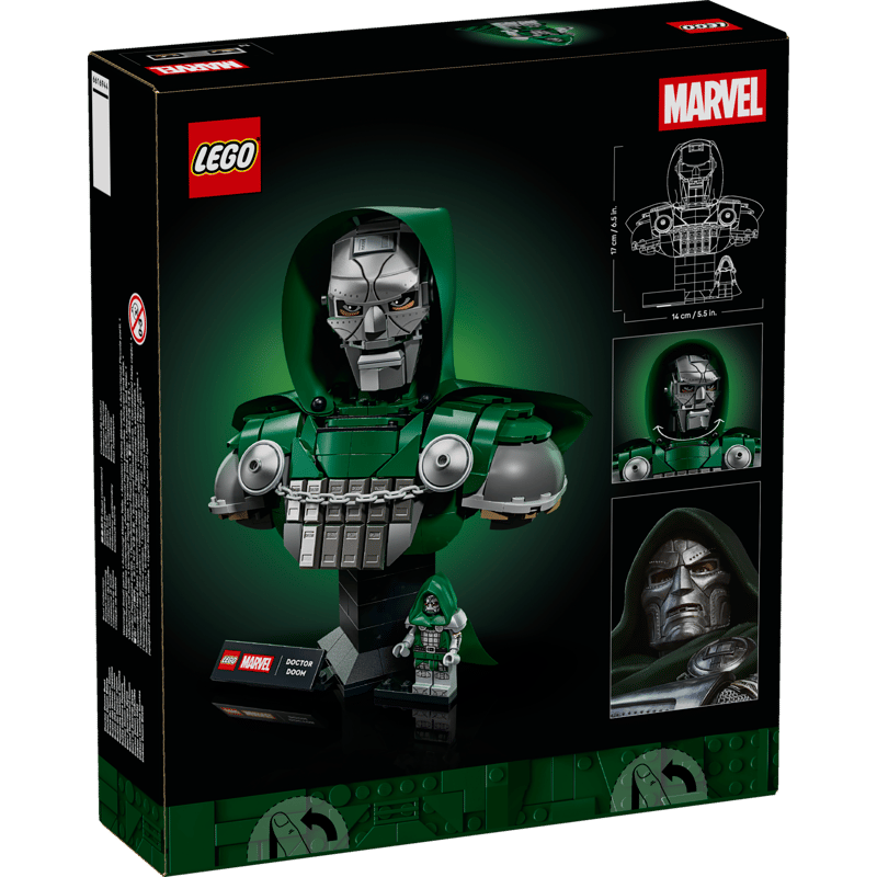 《狂樂玩具屋》  LEGO 76345 末日博士頭像 Doctor Doom Bust-細節圖3