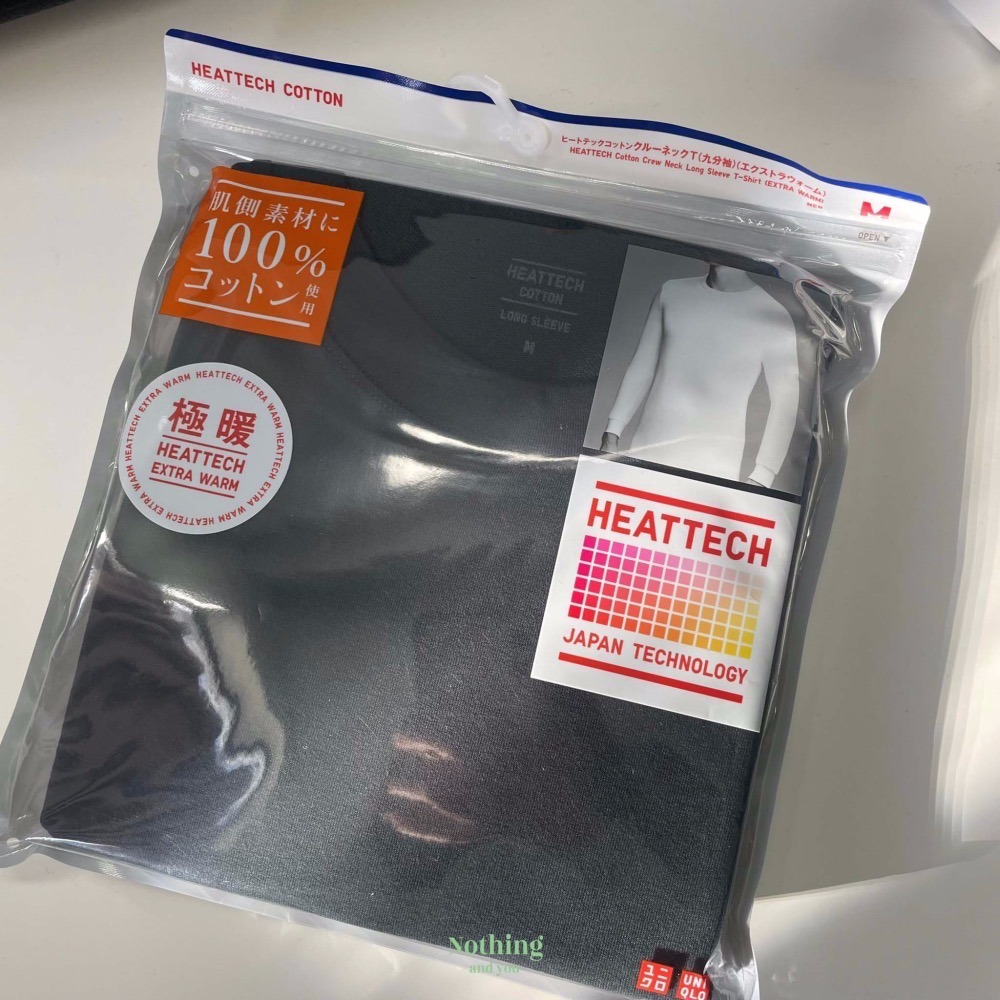 Uniqlo 優衣庫 HEATTECH EXTER WARM圓領 極暖 發熱衣 9分袖 內搭 保暖 磨毛-細節圖6