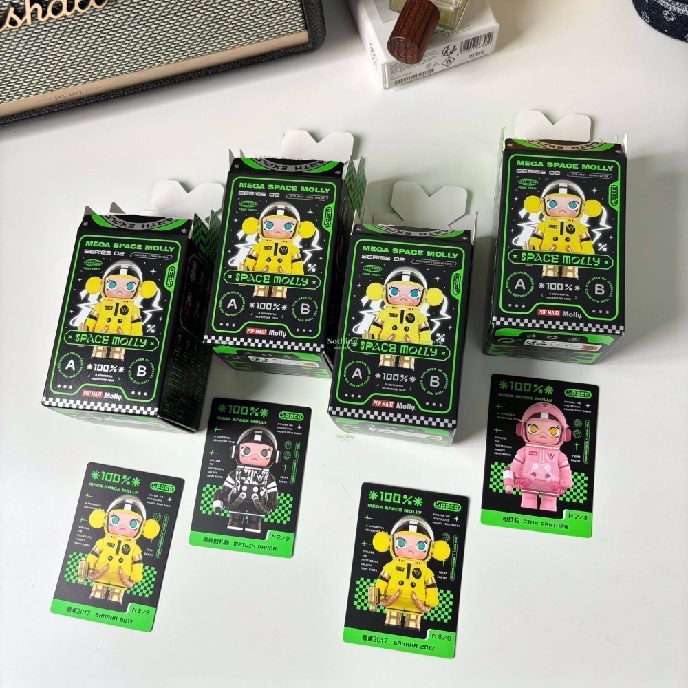 拆盒確認款 泡泡瑪特 MEGA 珍藏系列100%週年SPACE MOLLY 一代二代盲盒 POP MART-細節圖3