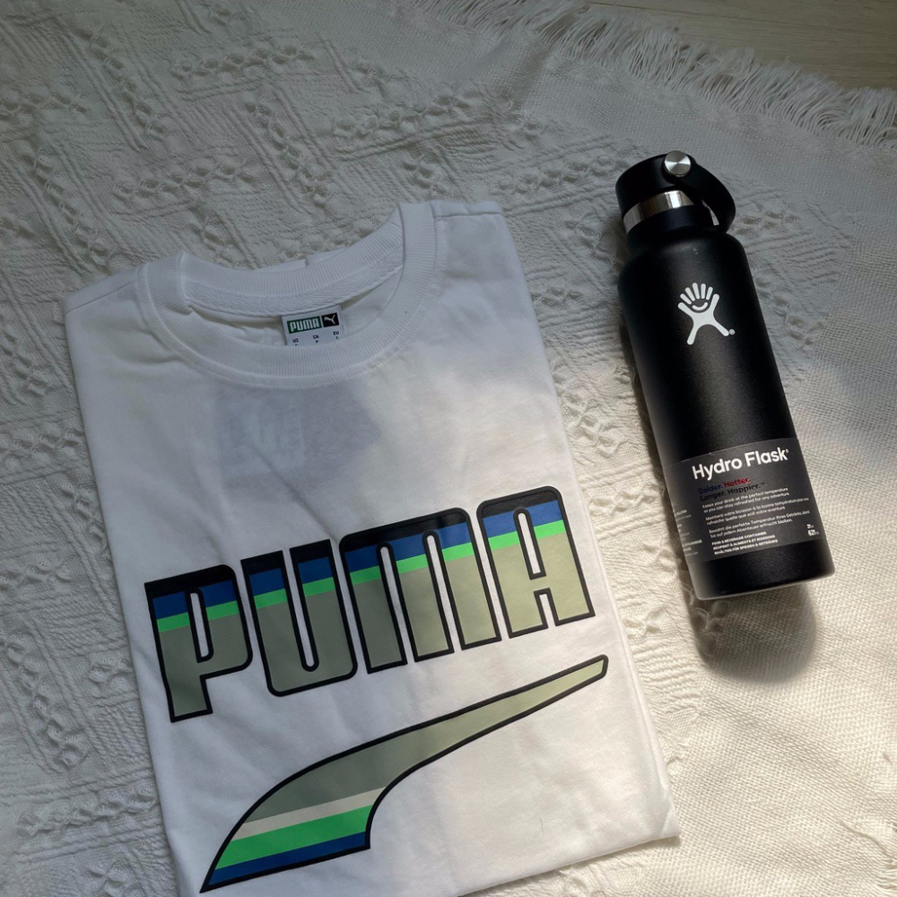 PUMA 流行系列 Logo 基本款 短袖 T恤 寬版 歐規 瘦子同款 白色 舒適短袖-細節圖3