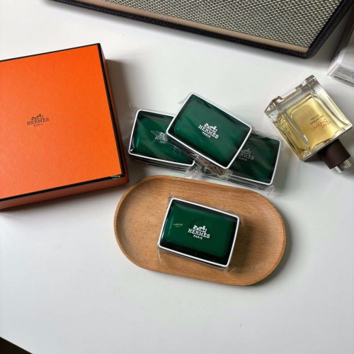 Hermes 愛馬仕 D’Orange Verte 橘綠之泉香皂 50g 含原廠皂盒