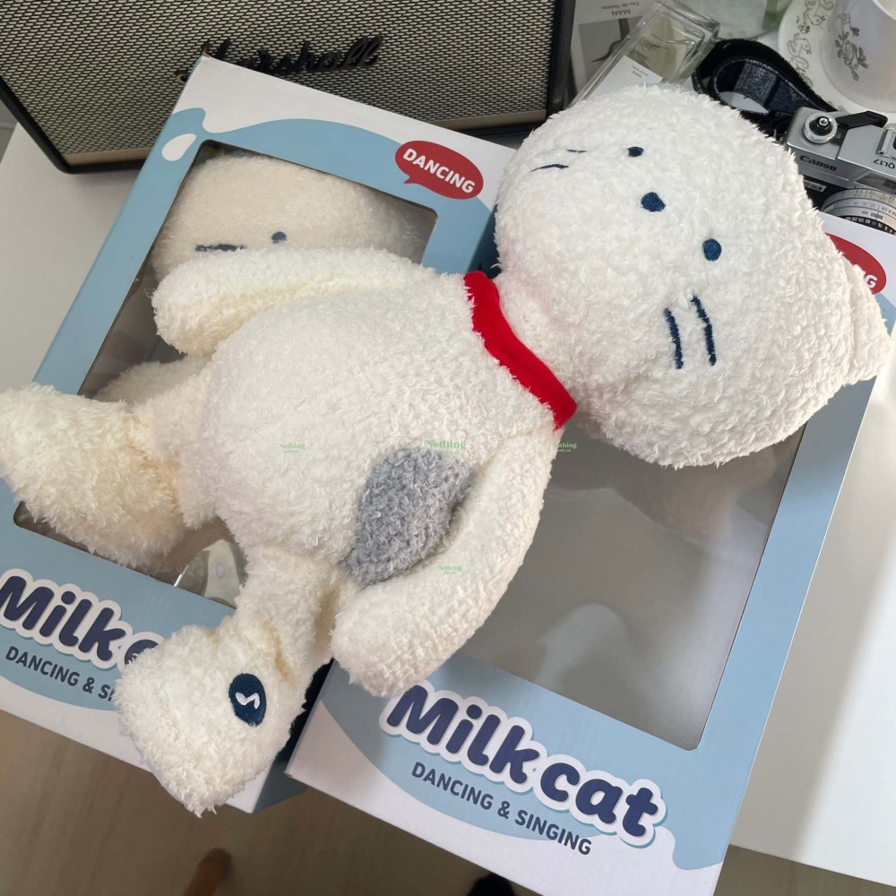 🔥現貨🔥韓國限定 跳舞貓 牛奶貓 MILK CAT 奶油貓 韓國兒童品牌 搖滾奶貓 絨毛公仔 奶油家族 黃油家族-細節圖4