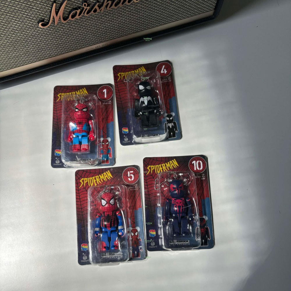 🔥現貨🔥日本 BE@RBRICK SPIDER-MAN 蜘蛛人一番賞 100% 猛毒 屠殺 鑰匙圈吊飾 盒裝吊卡-細節圖2