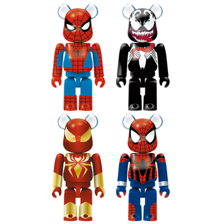 🔥現貨🔥日本 BE@RBRICK SPIDER-MAN 蜘蛛人一番賞 100% 猛毒 屠殺 鑰匙圈吊飾 盒裝吊卡-細節圖4