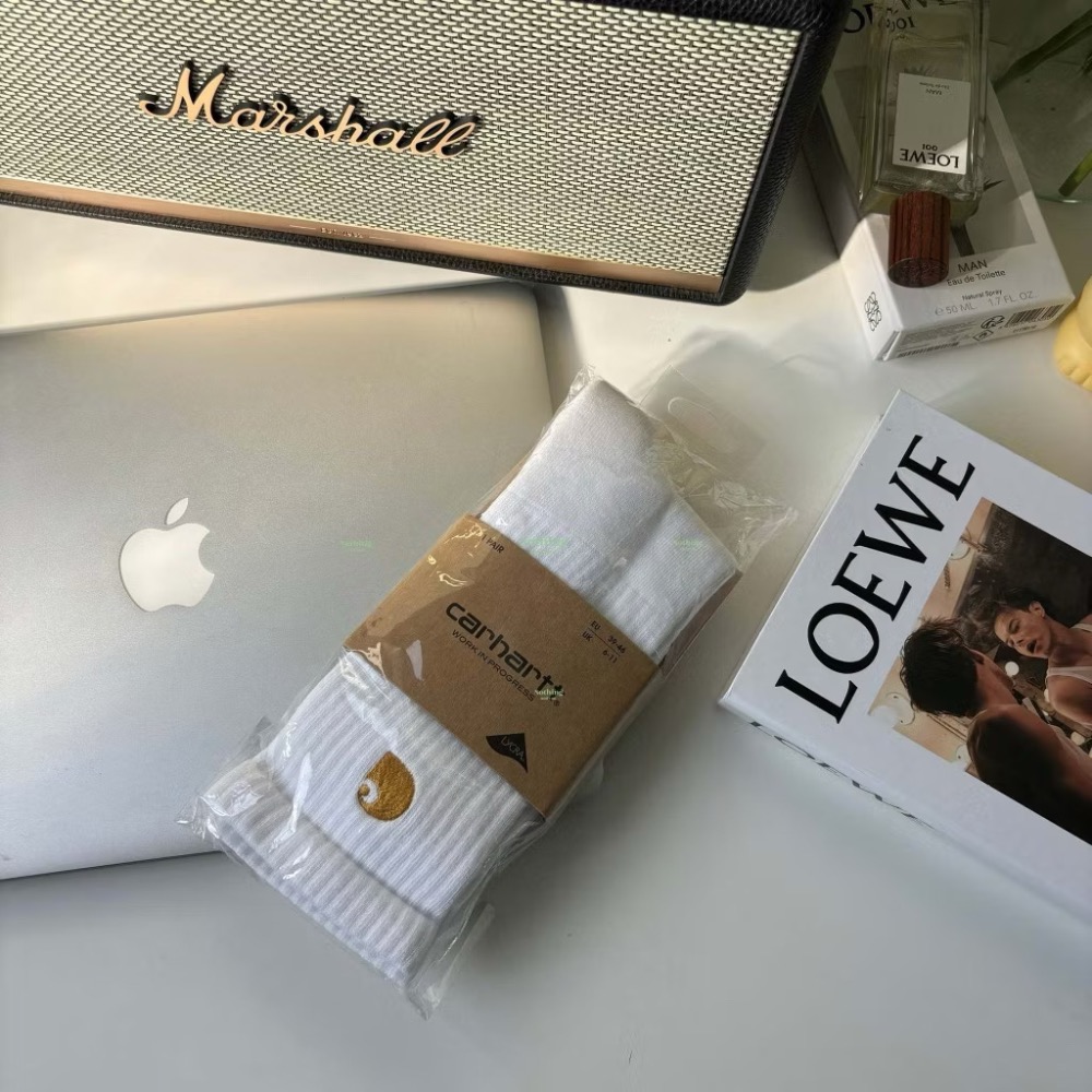 Carhartt 白色長襪-細節圖2