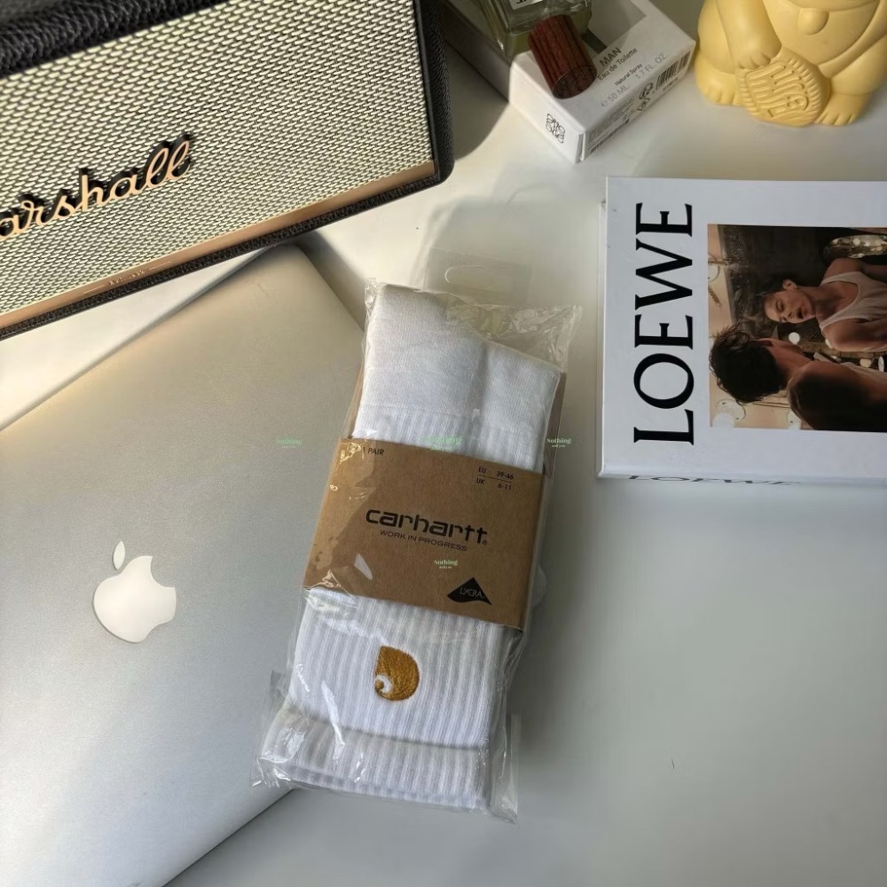 Carhartt 白色長襪-細節圖3