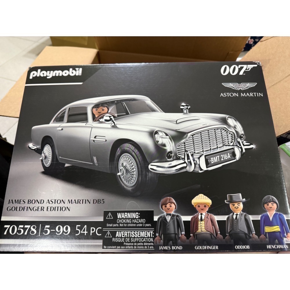 全新 playmobil摩比人 007詹姆士龐德 Aston Martin車 70578-細節圖7
