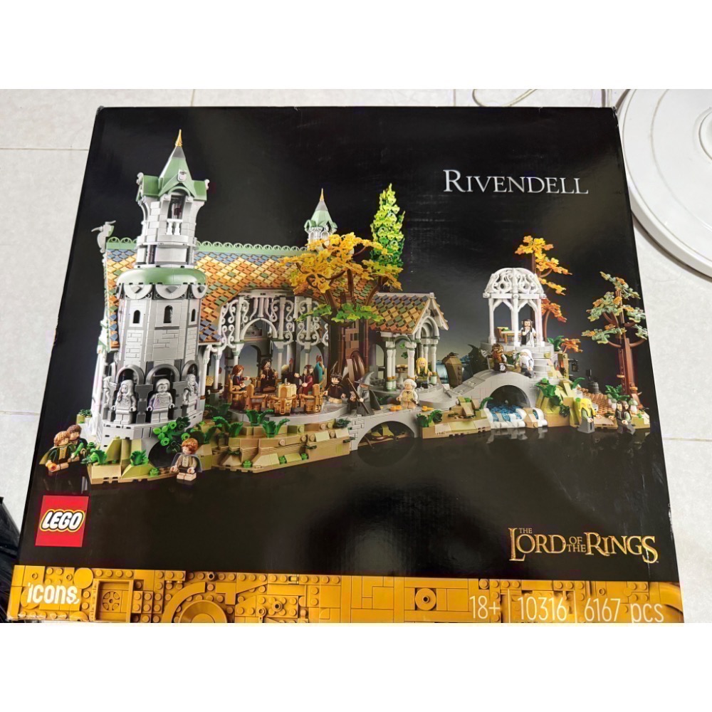 特價！ LEGO 10316 魔戒 瑞文戴爾 全新未拆 側面小摺痕適合自玩 可接受再下單-細節圖4
