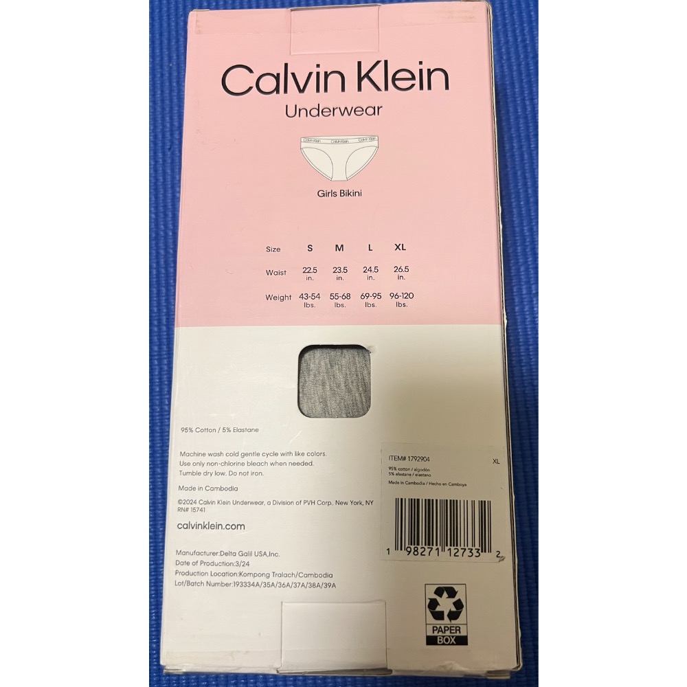 現貨特價 Calvin Klein 女生彈性三角內褲 (盒裝7入組)-細節圖2
