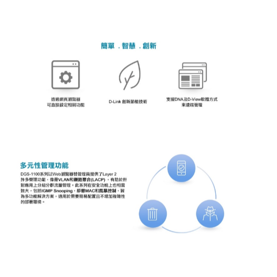 ❤️富田資訊 D-Link友訊 DGS-1100-05V2 5埠10/100/1000BASE-T 簡易網管型網路交換器-細節圖3