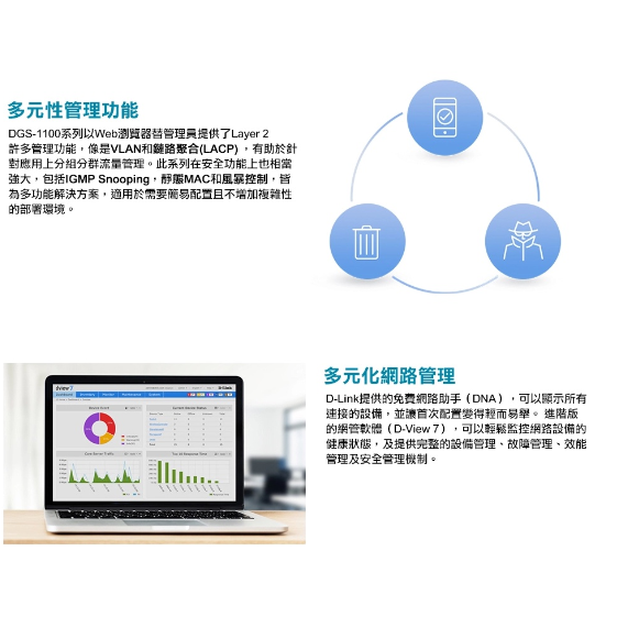 ❤️D-Link 友訊 DGS-1100-16V2 簡易網管型交換器 (DGS-1016C DGS-1016D 高階)-細節圖3