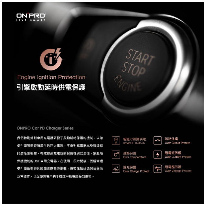 ONPRO GT-PD30MINI GT-PD45MINI 45W 隱藏式雙Type-C 車用PD 快充充電器 車充-細節圖8