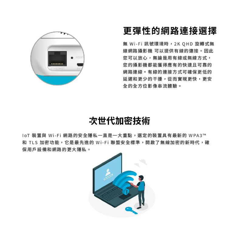 D-Link 友訊 DCS-8526LH 2K QHD旋轉式無線網路攝影機-細節圖7