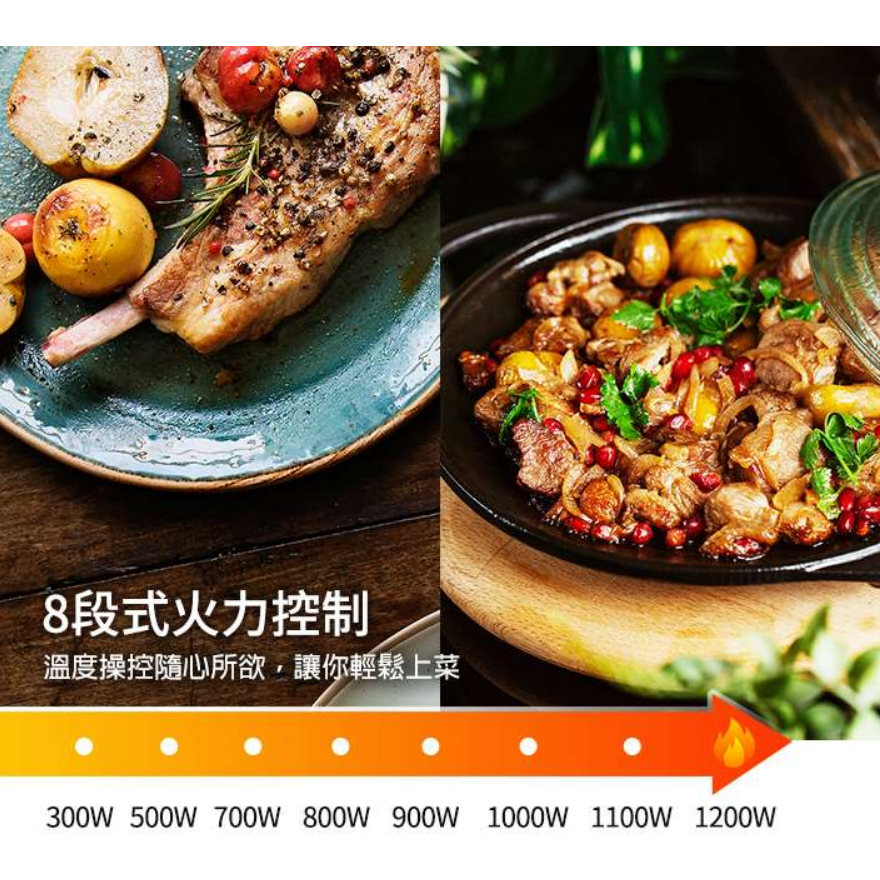 ❤️SAMPO 聲寶 微電腦觸控電陶爐 KM-ZA13P 8段式火力控制 火鍋/燒烤/褒湯/煎炒 電磁爐-細節圖4