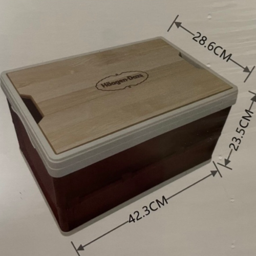 全新 現貨 哈根達斯 折疊收納箱 30L 42.3cm*28.6cm*23.5cm
