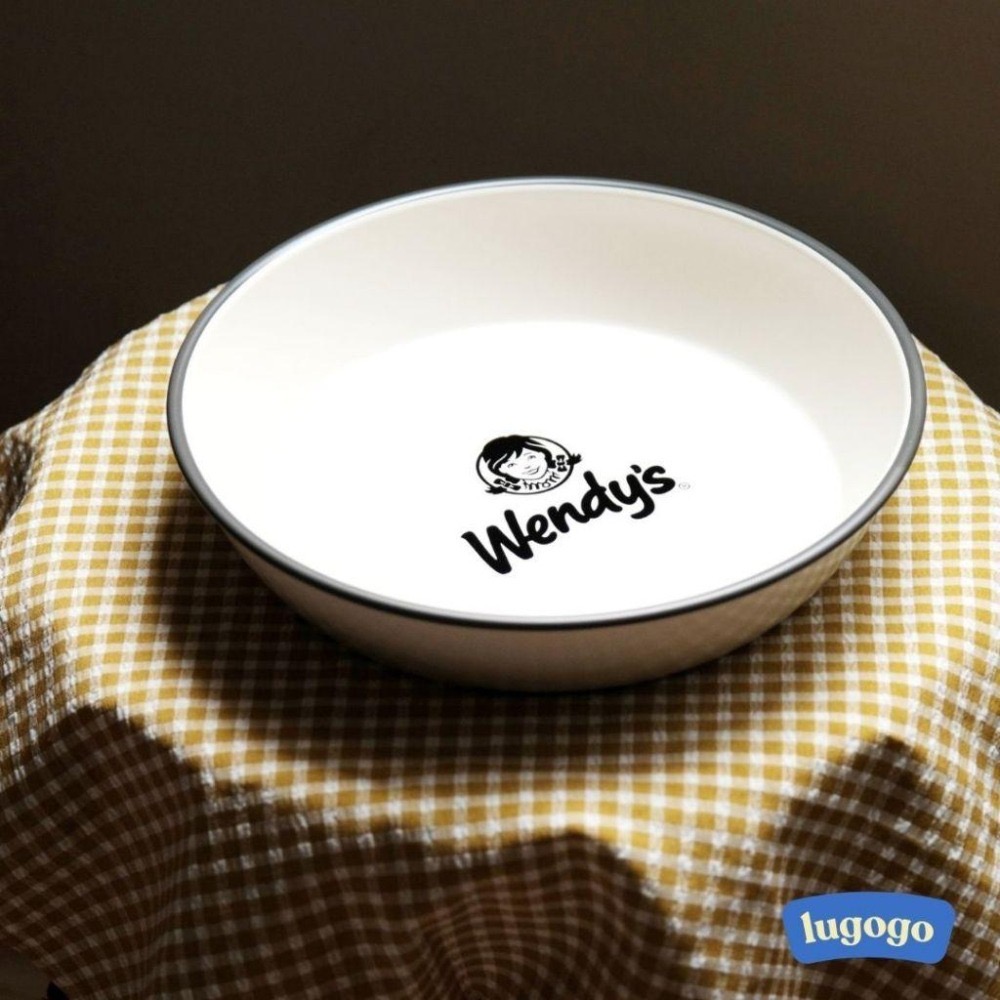 lugogo l 【Wendy＇s 溫蒂漢堡】 Wendy＇s 溫蒂漢堡 復古 圓盤 野餐盤 寵物碗-細節圖4