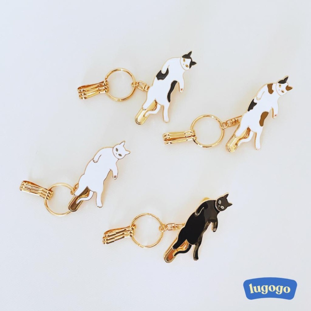lugogo l 【Felissimo貓部】 貓 可夾式鑰匙圈 鑰匙夾 鑰匙收納 扣夾 吊飾 鑰匙圈 鑰-細節圖4
