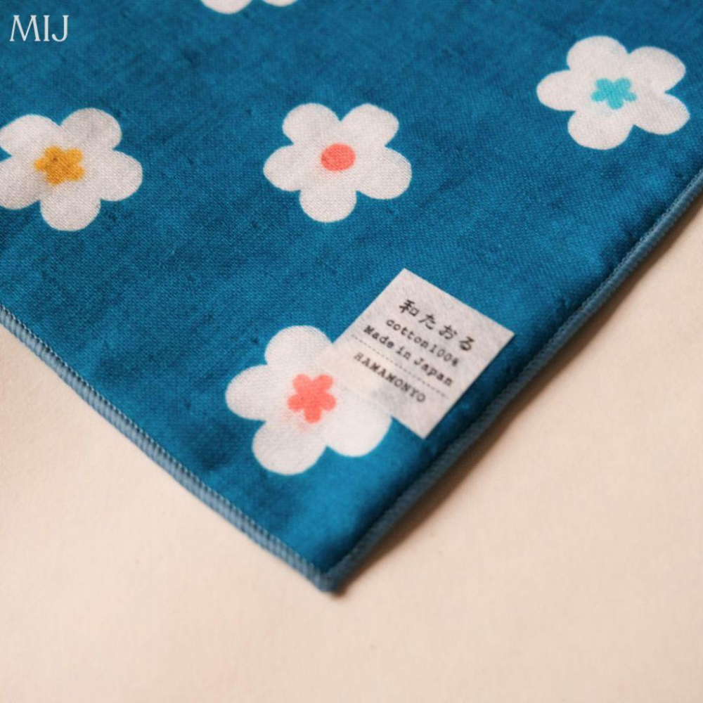 現貨 日本【hamamonyo 濱文樣】 日本製🇯🇵 櫻花手帕 方巾 小毛巾 100%棉-細節圖2