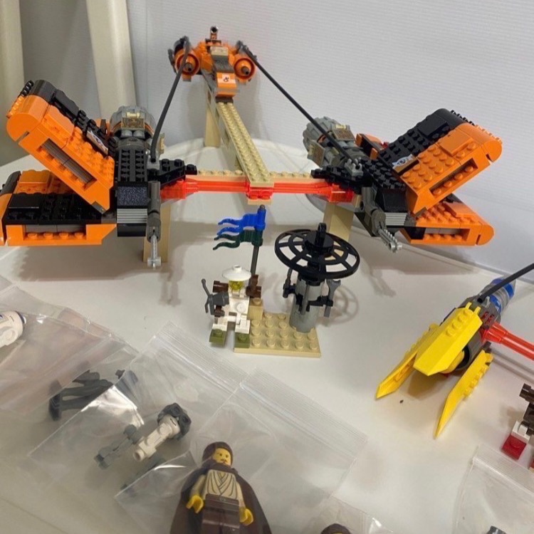 [步步高］二手已組lego7171星戰競賽飛艇（無盒書）-細節圖2