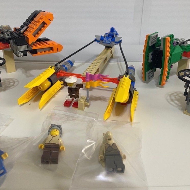 [步步高］二手已組lego7171星戰競賽飛艇（無盒書）-細節圖3