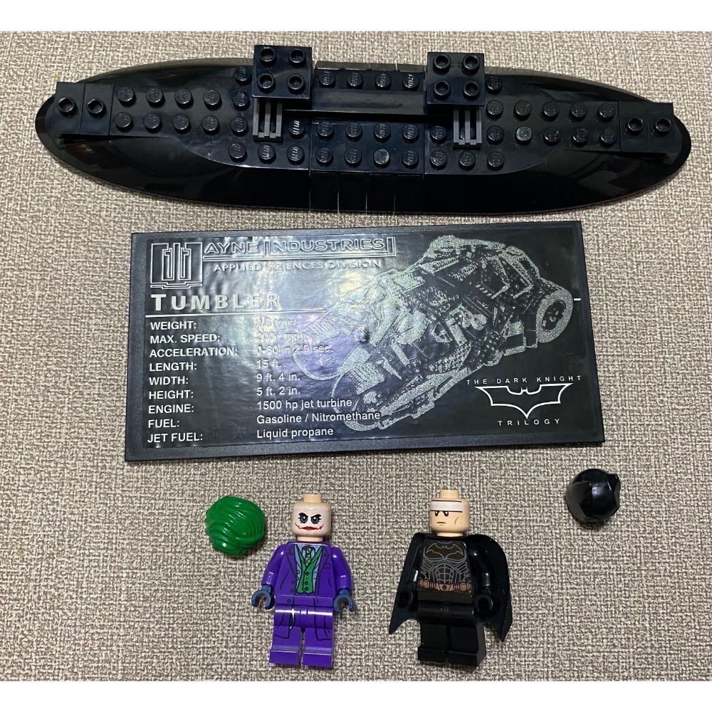［步步高］已組擺設lego 76023 蝙蝠俠小丑和站台（無蝙蝠車）-細節圖3