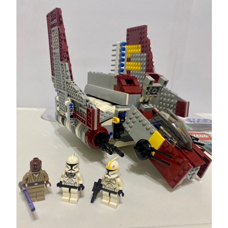 ［步步高］二手已組lego 8019 星際大戰 Republic Attack Shuttle (有書無盒）-細節圖2