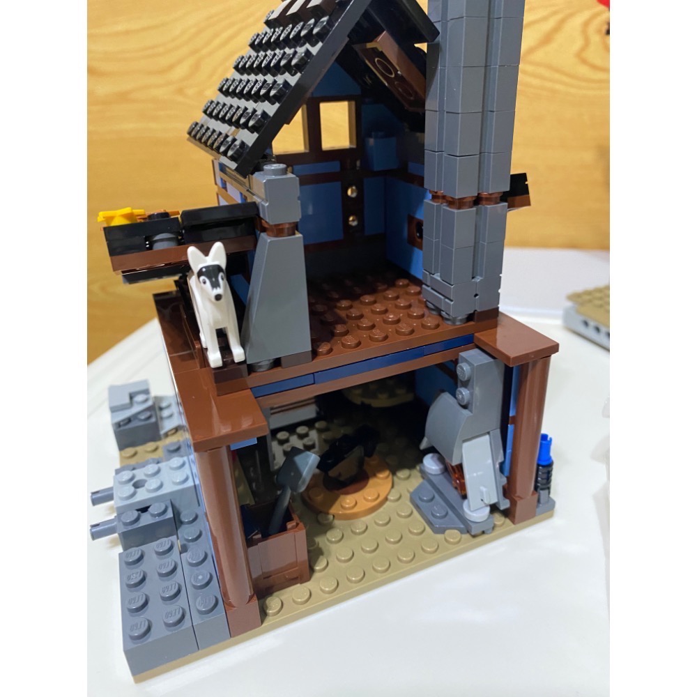 [步步高］展品場景樂高lego 70751 飛天忍者神廟（無書盒，無人偶僅場景有缺如下）-細節圖3