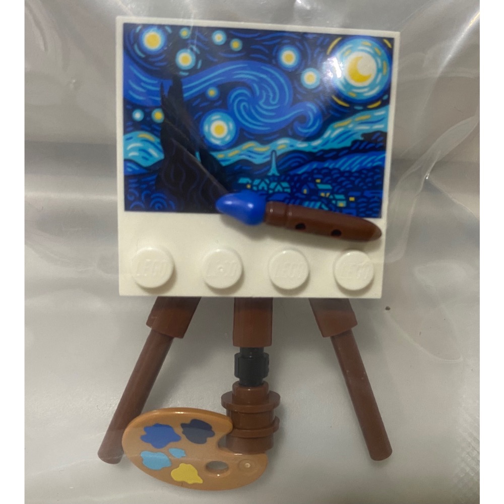 ［步步高］全新已組入袋樂高lego 21333梵谷人偶+畫架配件（一組）-細節圖3