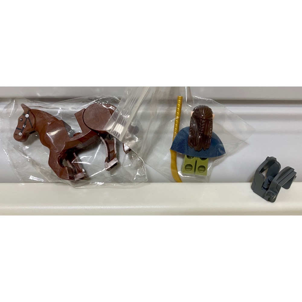 ［步步高］展示品樂高lego 5000202 魔戒愛隆王（配深棕戰馬含馬鞍）（有原袋）如圖-細節圖2