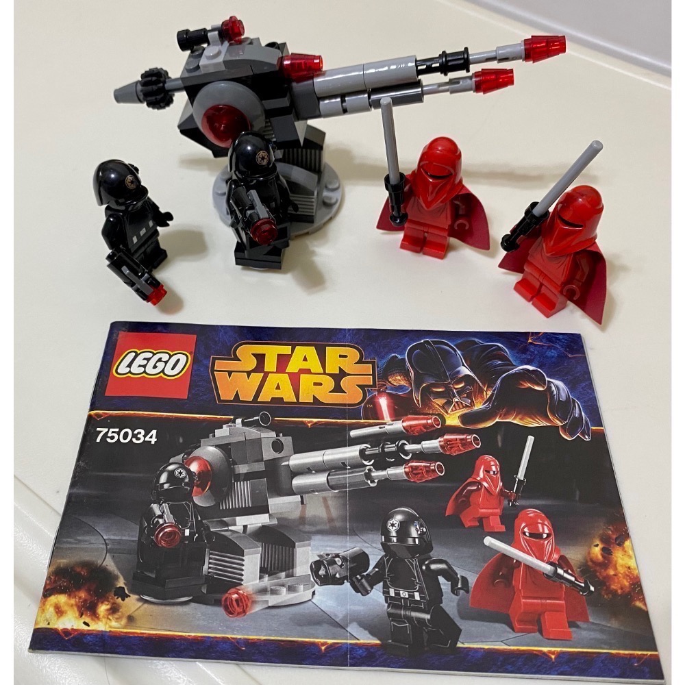 ［步步高］已組展品樂高lego75034 死星兵團（有書無盒，人偶齊全，子彈沒備用的）-細節圖2