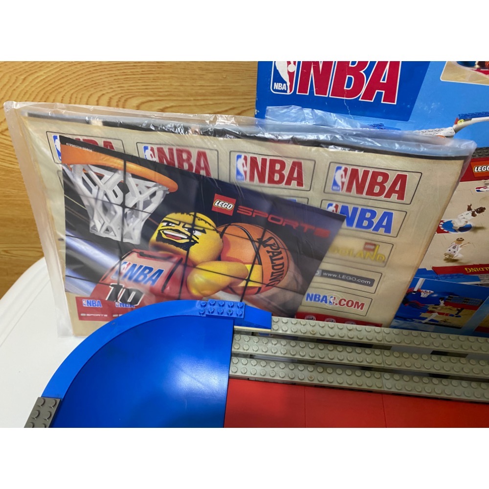 ［步步高］稀少已組樂高lego 3433 NBA終極戰場（有盒書，貼紙未貼）-細節圖3