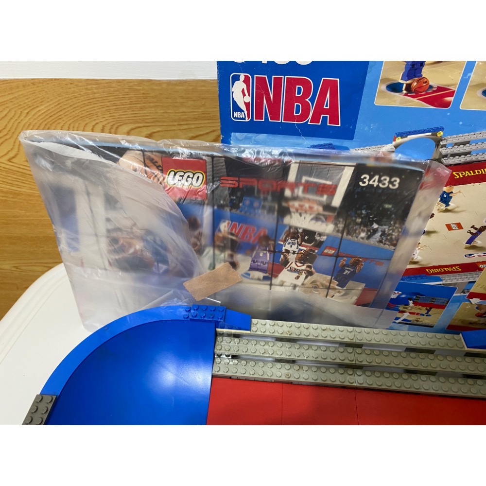 ［步步高］稀少已組樂高lego 3433 NBA終極戰場（有盒書，貼紙未貼）-細節圖4