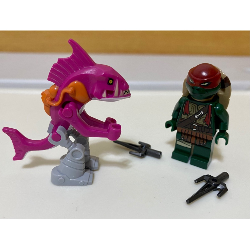 ［步步高］展品樂高lego 忍者龜 拉斐爾戰魚人戰士（合售如圖）