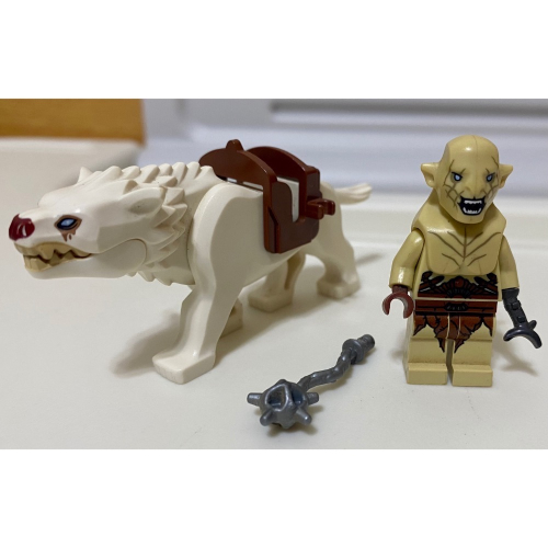 ［步步高］展品入袋樂高lego 79017魔戒半獸人首領（阿索格張口）+79002白座狼首領（合售如圖）