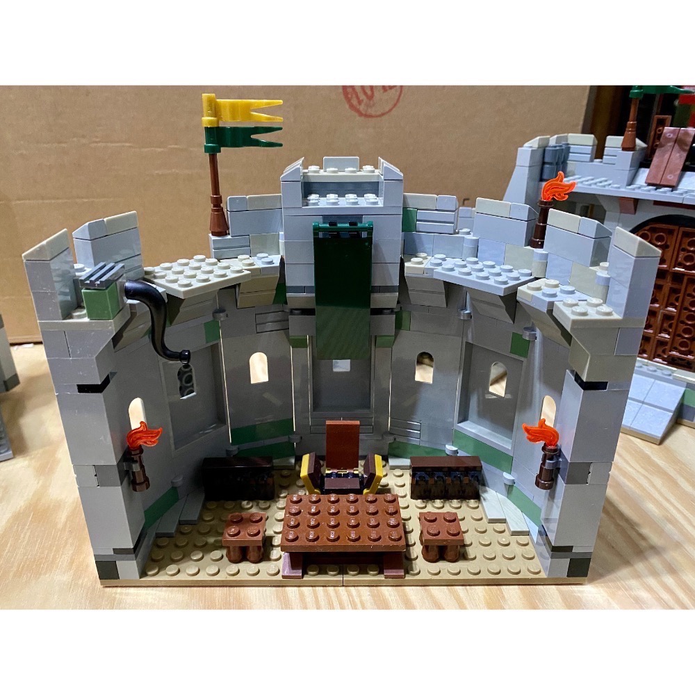 ［步步高］已組「拆賣場景」樂高lego 9474 聖盔谷之戰（無盒書貼紙，無人偶，微缺實物如圖）-細節圖3