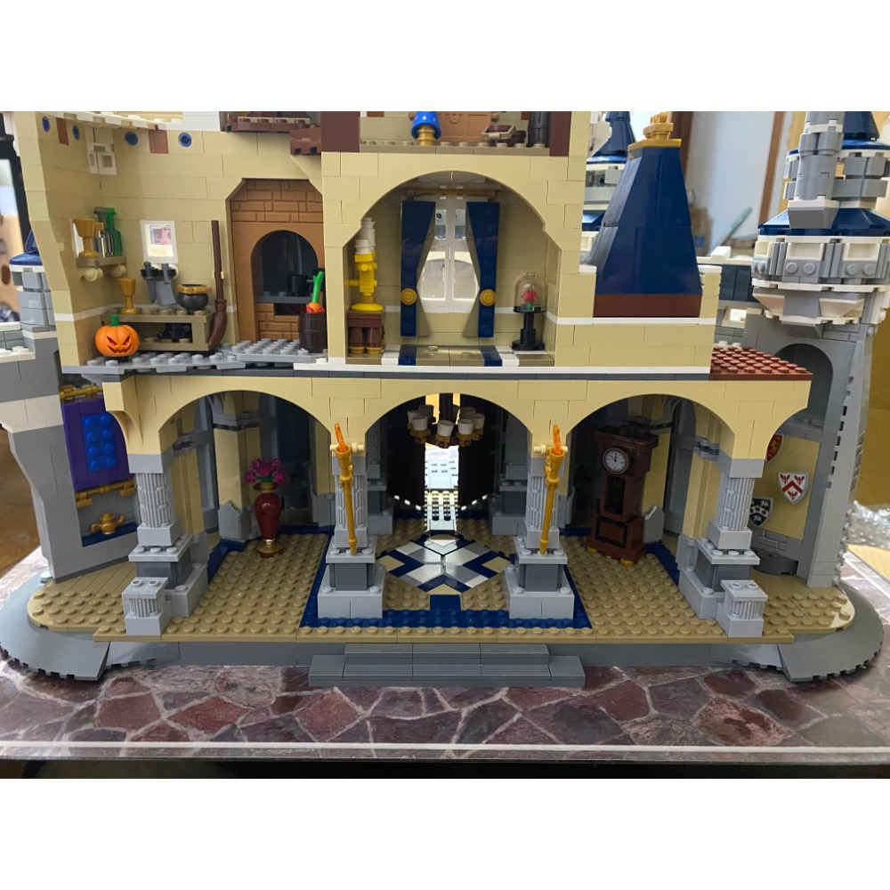 [步步高］已組展品（拆賣場景）樂高 lego 71040 絕版經典迪士尼一代城堡（有盒有書，無人偶）-細節圖6