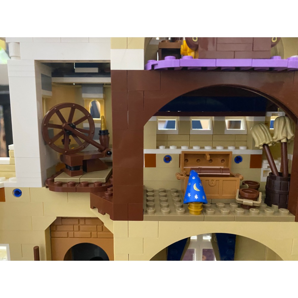 [步步高］已組展品（拆賣場景）樂高 lego 71040 絕版經典迪士尼一代城堡（有盒有書，無人偶）-細節圖9