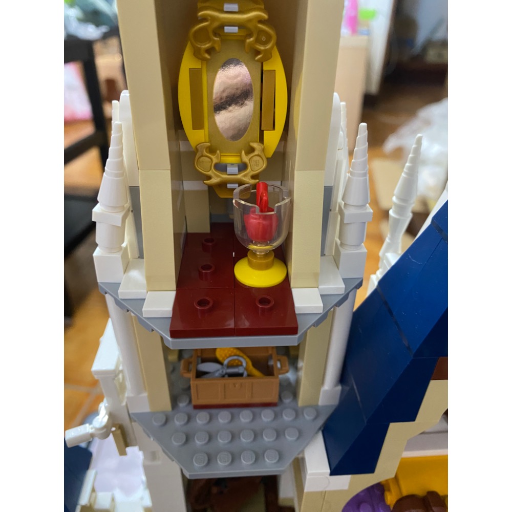 [步步高］已組展品（拆賣場景）樂高 lego 71040 絕版經典迪士尼一代城堡（有盒有書，無人偶）-細節圖10