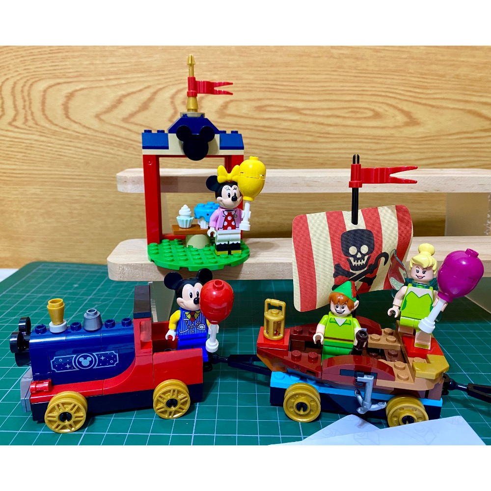 ［步步高］已組展品樂高lego 43212 迪士尼100週年小火車（無盒有書）實物如圖目測無缺-細節圖2