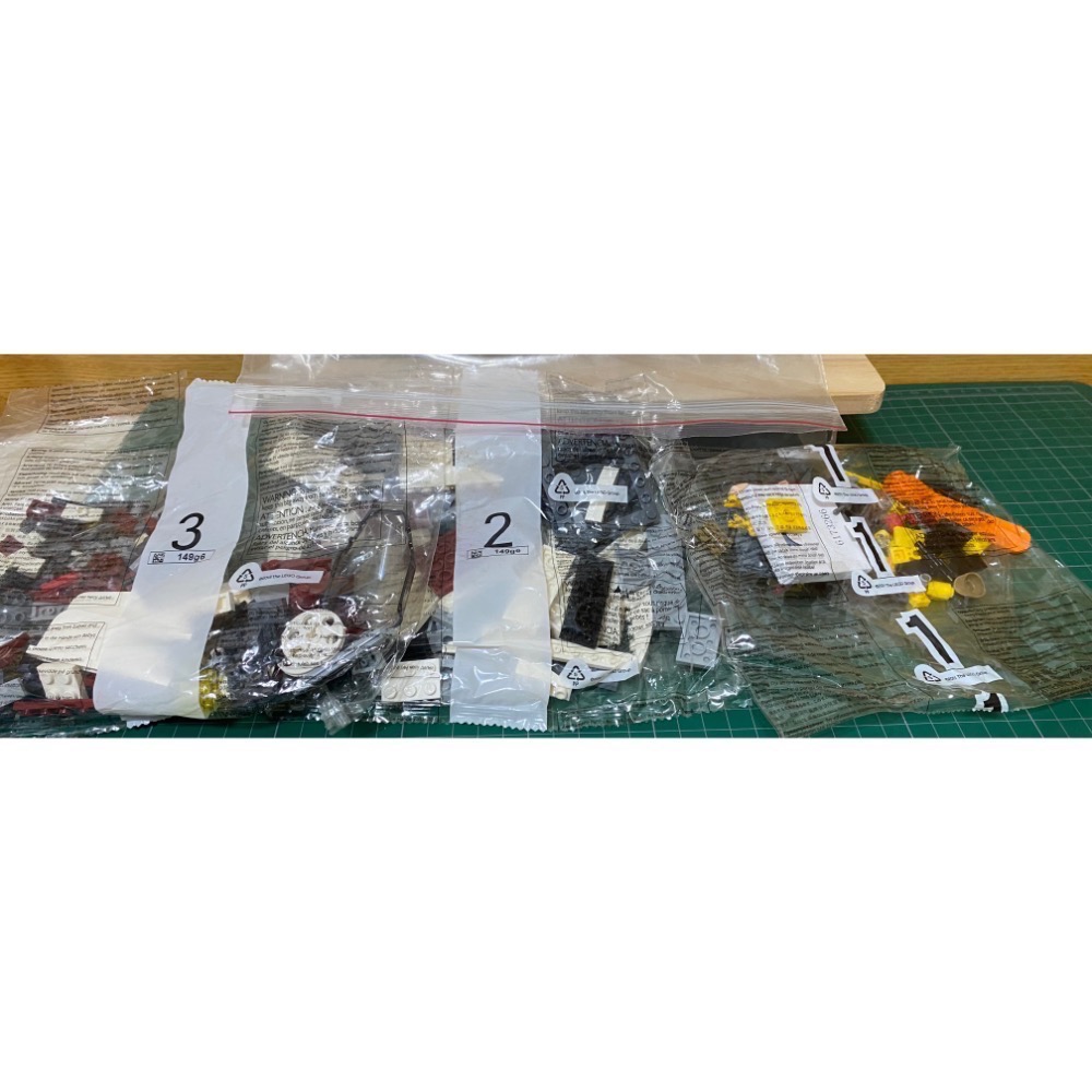 [步步高］全新未組 無盒 無說明書 無貼紙 lego 75175 星際大戰 A翼戰機（全新內袋未拆，人偶齊全）-細節圖3