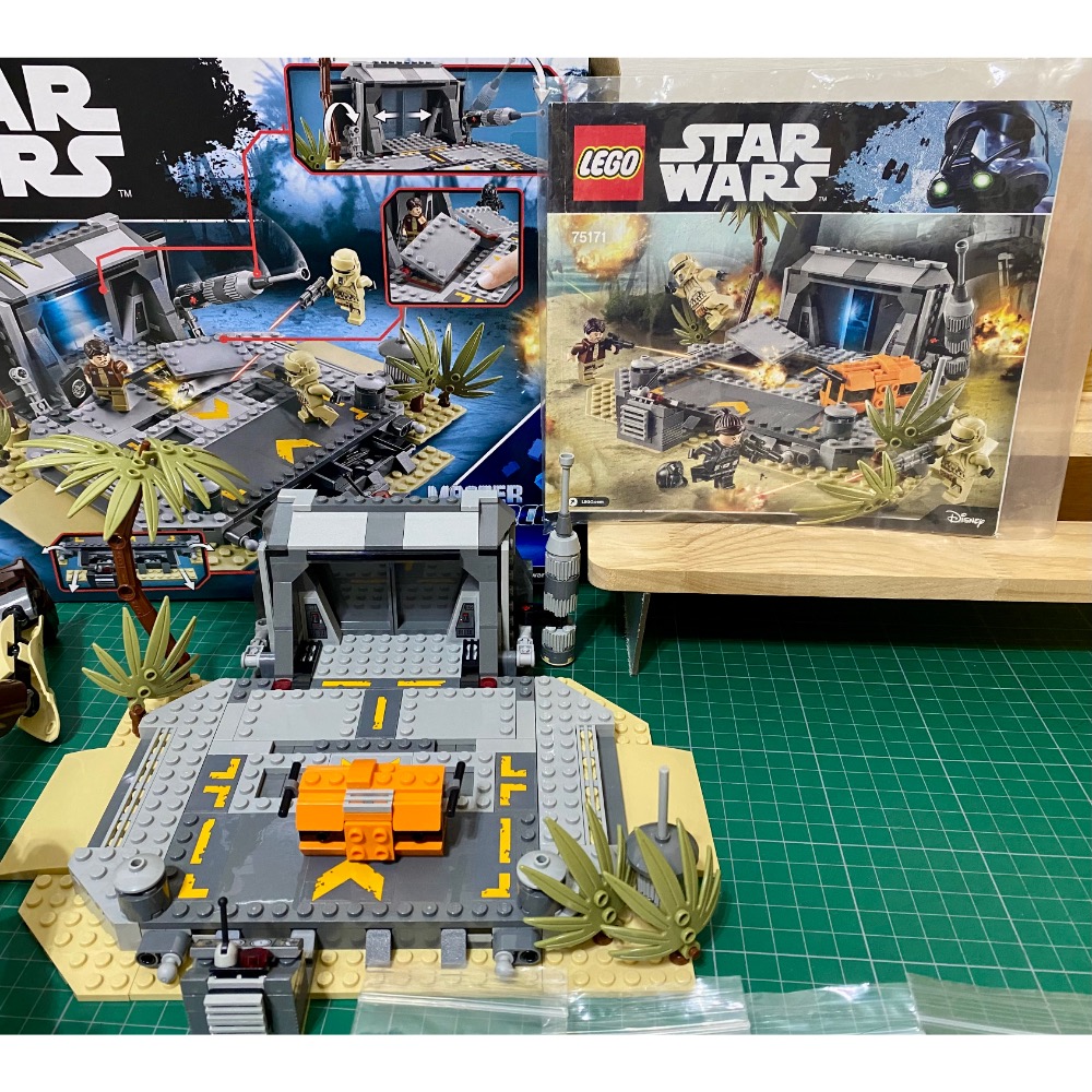 ［步步高］展品樂高 LEGO75171 史加利夫之戰 （壓盒，有書有貼紙）+75523帝國岸防兵（無盒書）合售-細節圖2