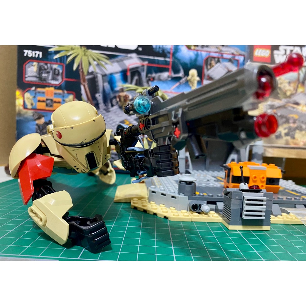 ［步步高］展品樂高 LEGO75171 史加利夫之戰 （壓盒，有書有貼紙）+75523帝國岸防兵（無盒書）合售-細節圖5