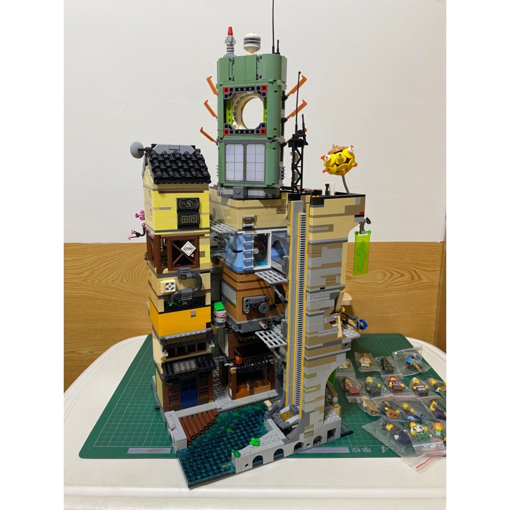 ［步步高］代售展品已組樂高LEGO 70620 忍者城（無盒書，有缺如圖）（人偶齊）-細節圖11