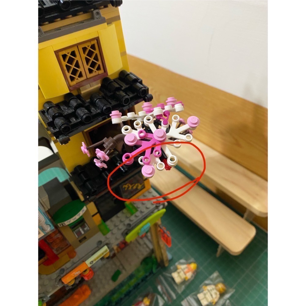 ［步步高］代售展品已組樂高LEGO 70620 忍者城（無盒書，有缺如圖）（人偶齊）-細節圖4