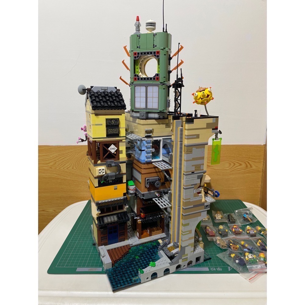 ［步步高］代售展品已組樂高LEGO 70620 忍者城（無盒書，有缺如圖）（人偶齊）-細節圖6