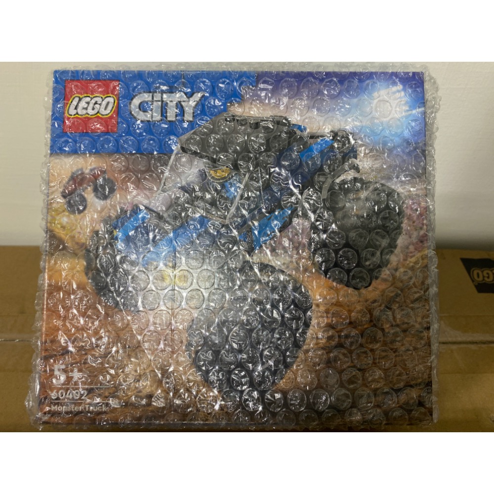 ［步步高］全新 樂高 LEGO 60402 City 城市 藍色怪獸卡車（壓痕盒）-細節圖2