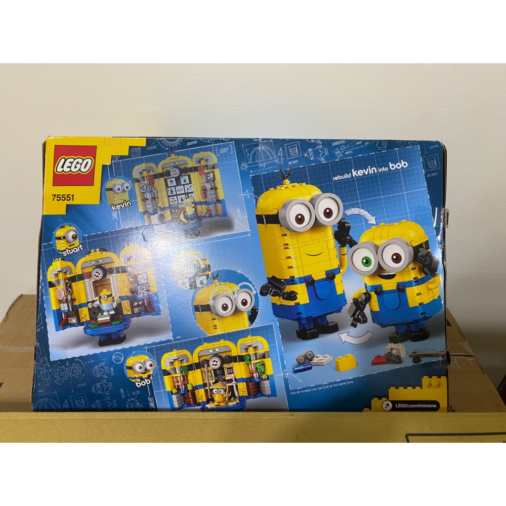 ［步步高］全新未拆樂高LEGO 75551 小小兵 (盒損如圖）-細節圖2