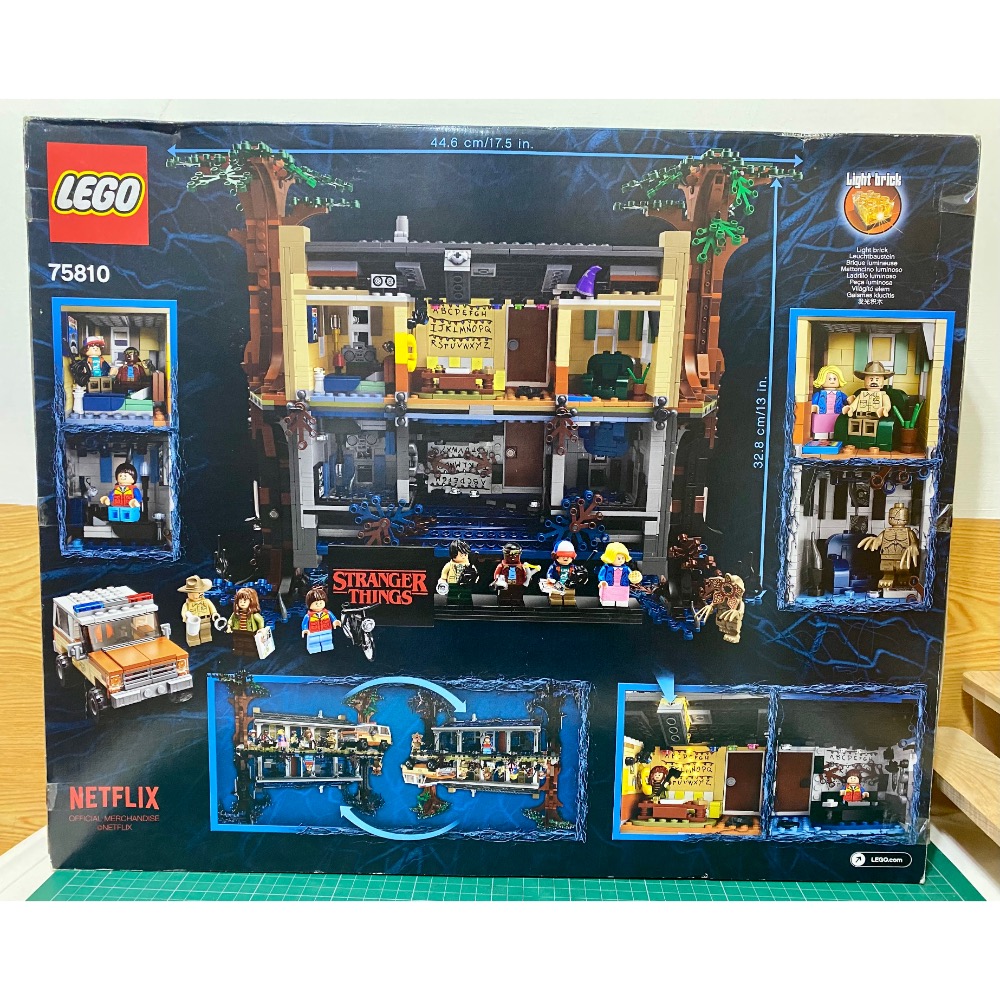［步步高］特價全新未拆樂高LEGO 75810怪奇物語顛倒世界(盒損如圖）（台樂貨非水貨）-細節圖2
