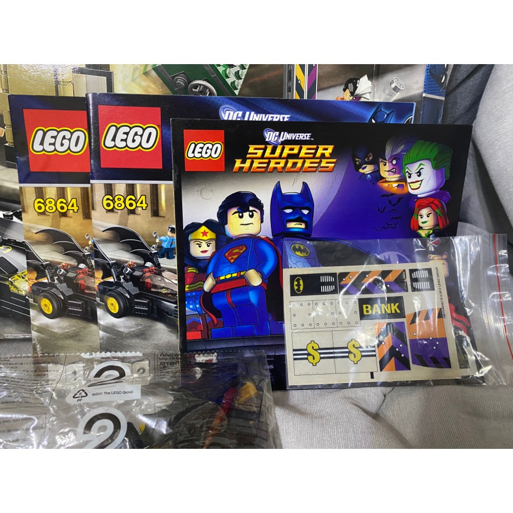 ［步步高］樂高LEGO 6864 蝙蝠俠大戰雙面人（拆盒全新未組、極爛盒當無盒）-細節圖2